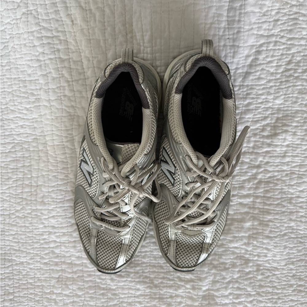 Nike Silver Tennis Shoes